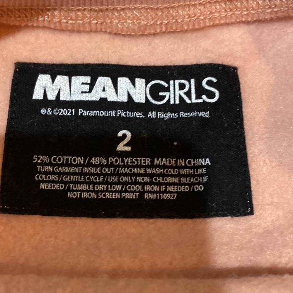 Torrid Mean Girls On Wednesday We Wear Pink Sweatshirt Size 2 - Picture 3 of 5